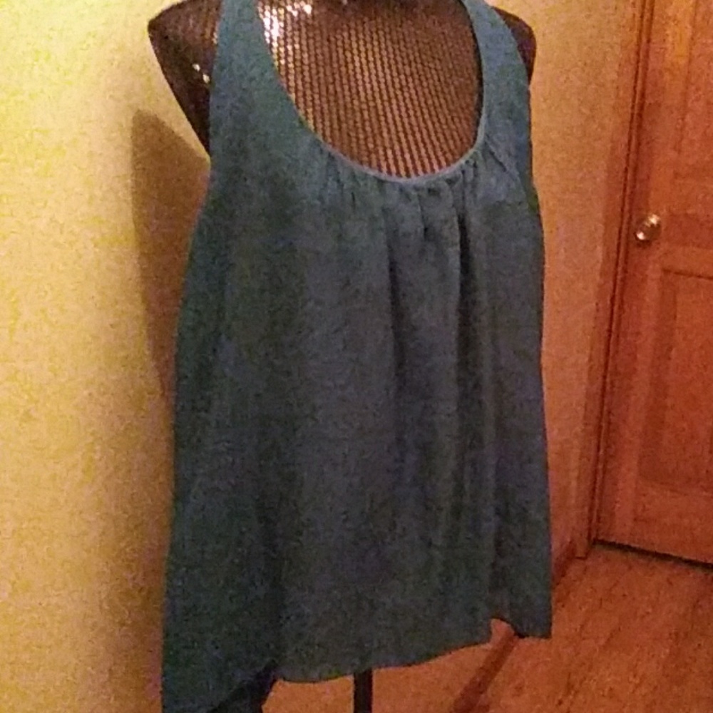 Teal Racerback Torrid Top as 3